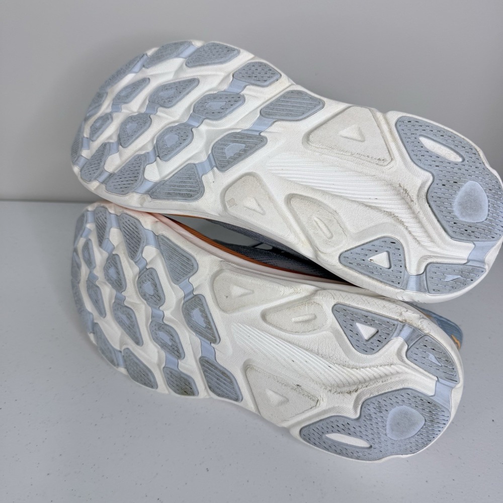 Hoka One One Clifton 9 Athletic Running Shoes Blue Orange 1127896 Womens Sz 8.5B - Picture 8 of 11